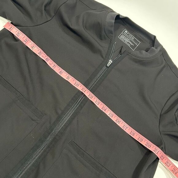 FIGS Technical Collection Scrub Jacket Black Size L Zip Front Unisex - Picture 4 of 6